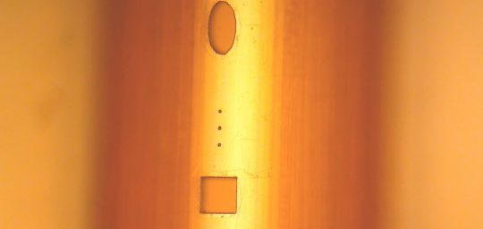 Potomac Polymer Gallery: Holes on Kapton Tubing