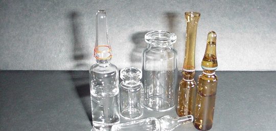 Glass: Leak Test Holes Vials