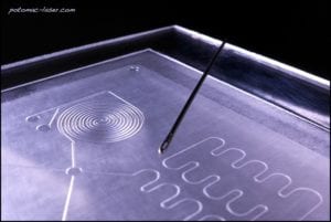 Rapid manufacturing of small parts including microfluidic chips.