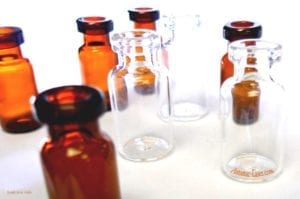 Molded glass vials for pharmaceutical 